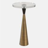 Uttermost Holton Tapered Brass Accent Table