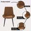 Chaise de salle à manger moderne avec pieds en métal - 4 pièces / pièce-868309944-868309947