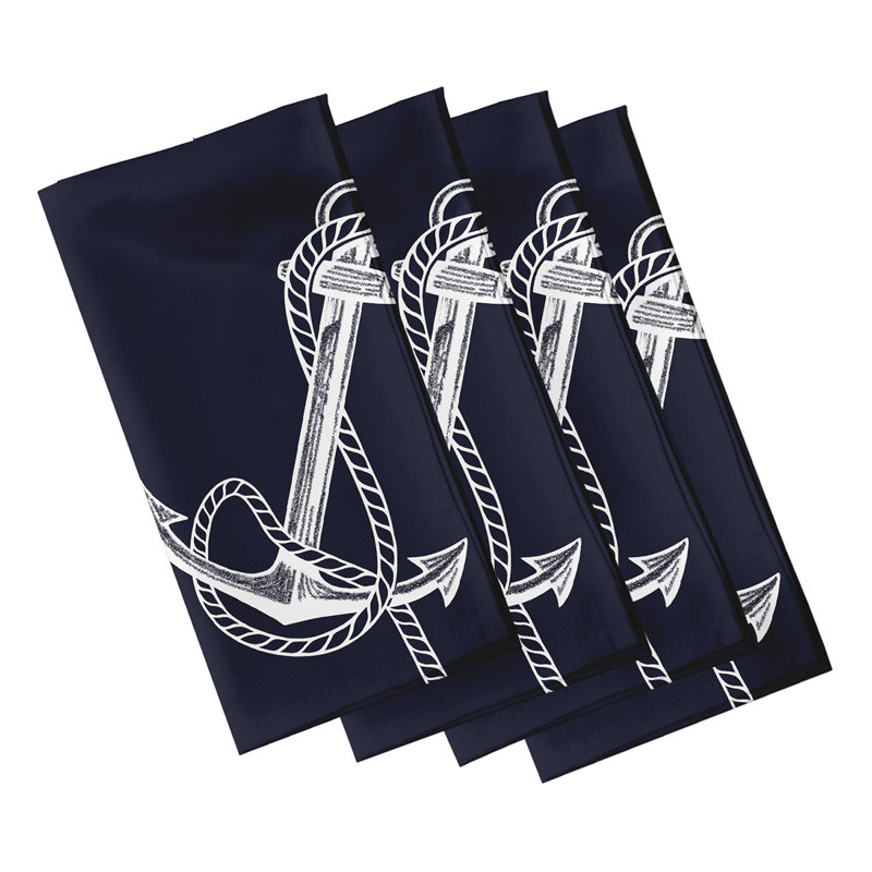 Hardy Anchored Napkins, Navy