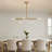 Jewellia 8 - Light Dimmable Sputnik Modern Linear Chandelier-1493603258