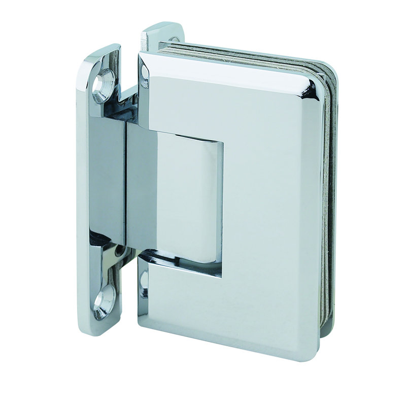 Charnière de douche murale à verre biseauté, Chrome poli