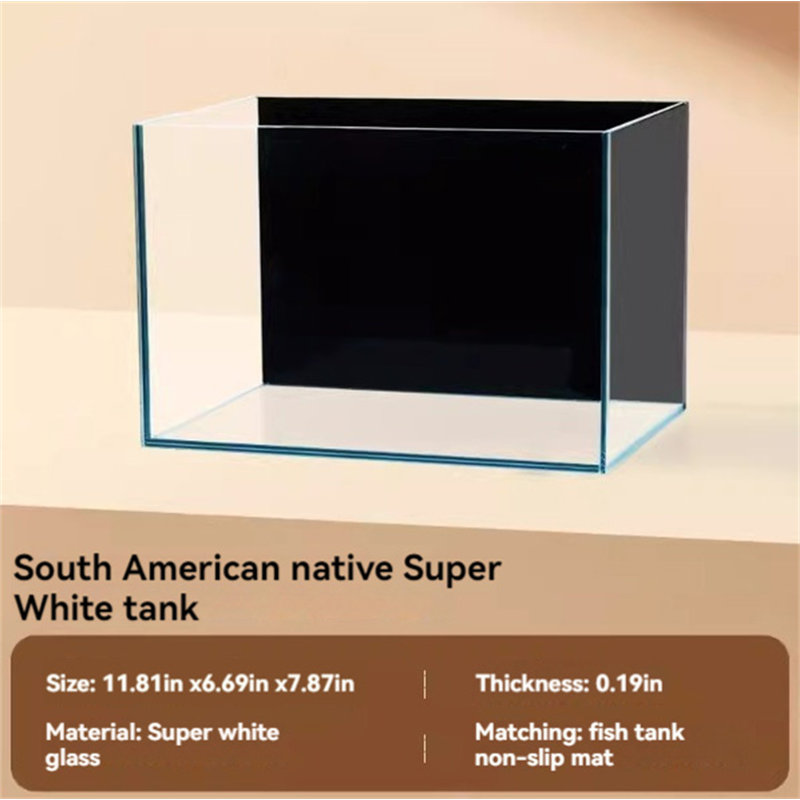 Réservoir d'aquarium rectangulaire, 9,20 gallons (H 11,81 po x l 6,69 po x P 7,87 po)