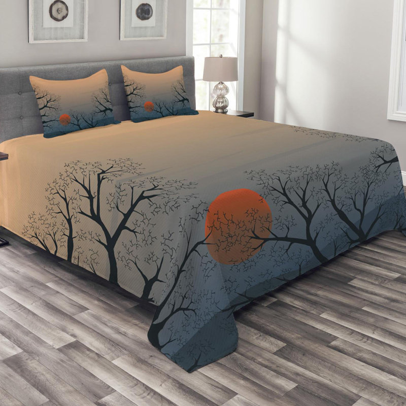 Nature Rustic Polyester Coverlet, King Coverlet + 2 Shams