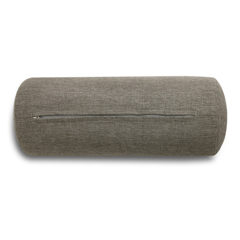 Townes Outdoor Bolster Pillow-Alessi Linen-20"x8", Alessi Fawn