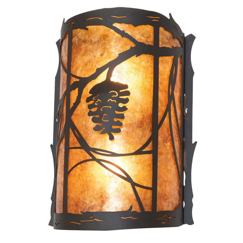Bronze Flush Mounted Sconce
