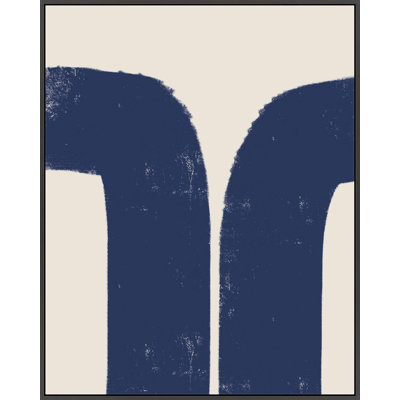 Abstract In Blue And White 1 by Eleni Psyllaki For Paradissi Digital Art