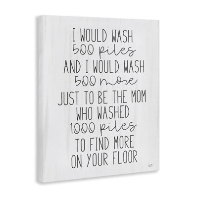 Would Wash 500 Piles Canvas, design by Lux + Me Designs