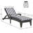 Patio Reclining Chaise Lounger With Removable Cushions For Backyard/Poolside(Set Of 4)-391418543
