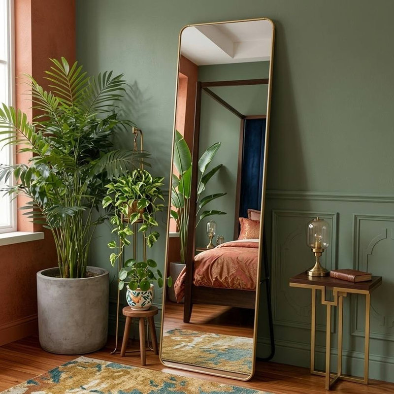 Rectangular Mirror Full Length (Gold)