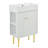Letemps 21.6 " W Freestanding Standard Single Vanity Bathroom Vanity With Ceramic Top