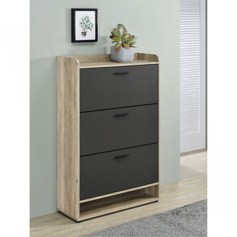 Armoire à chaussures Kyla, Gris