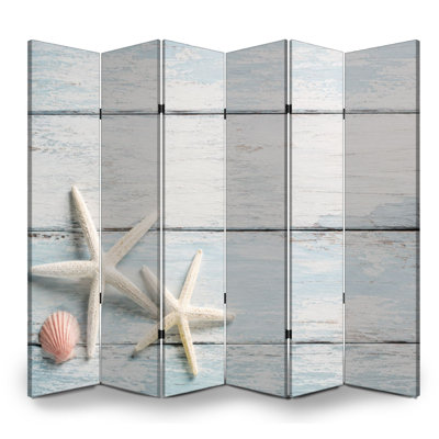 Cloison pliante 6 panneaux paravent Royal White