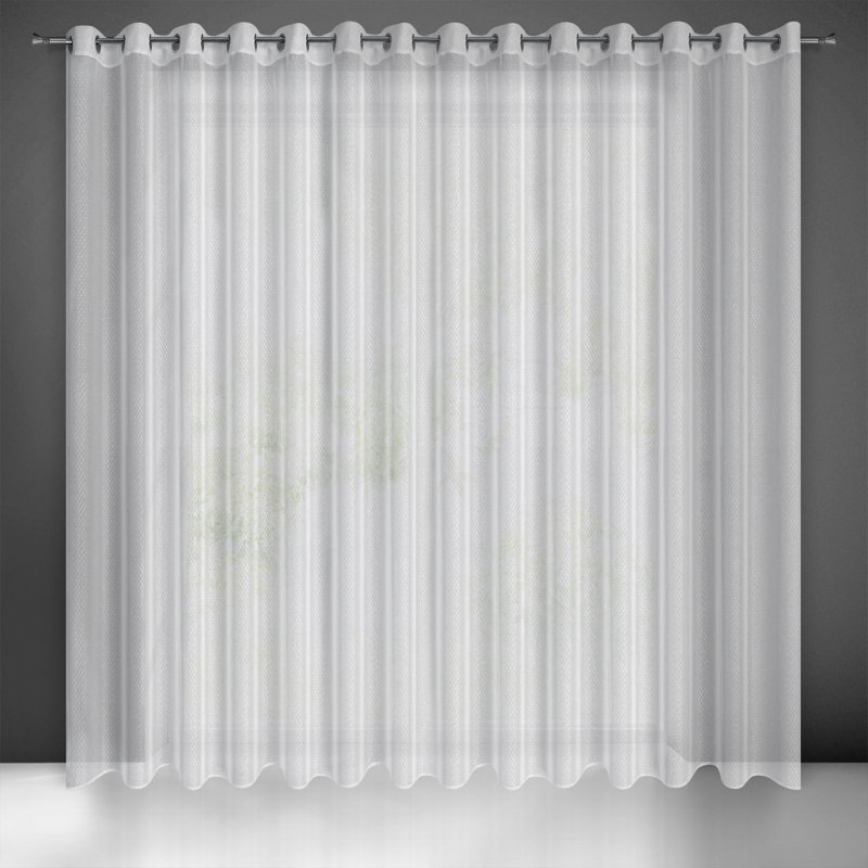 Kanethia Sheer Curtain Single Panel, 250cm H x 300cm W