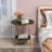 Oni Faux Marble End Table with Storage Shelf -1072901320