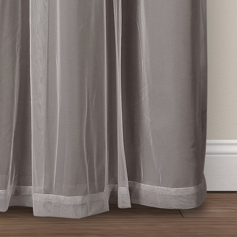 Blackout Curtain Pair, Dark Gray, 38''W x 95"L