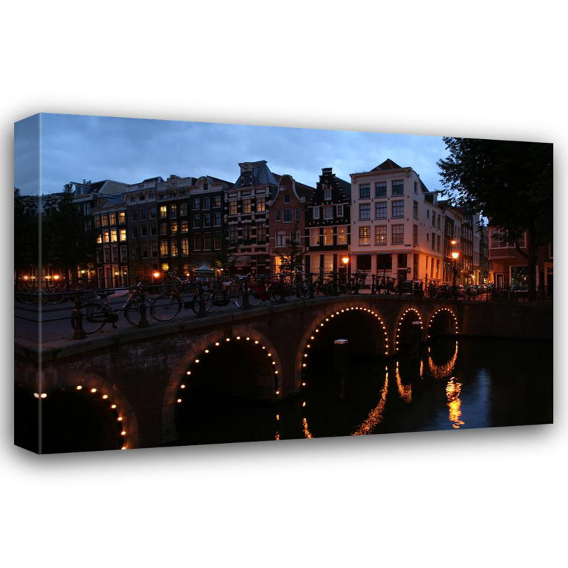 Herengracht à Amsterdam, H 32 po x l 48 po