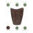 Vinisha ECOBO EcoFriendly Round Pot Planter, Onda IndoorOutdoor use, Four Season Use-88977521-88977522