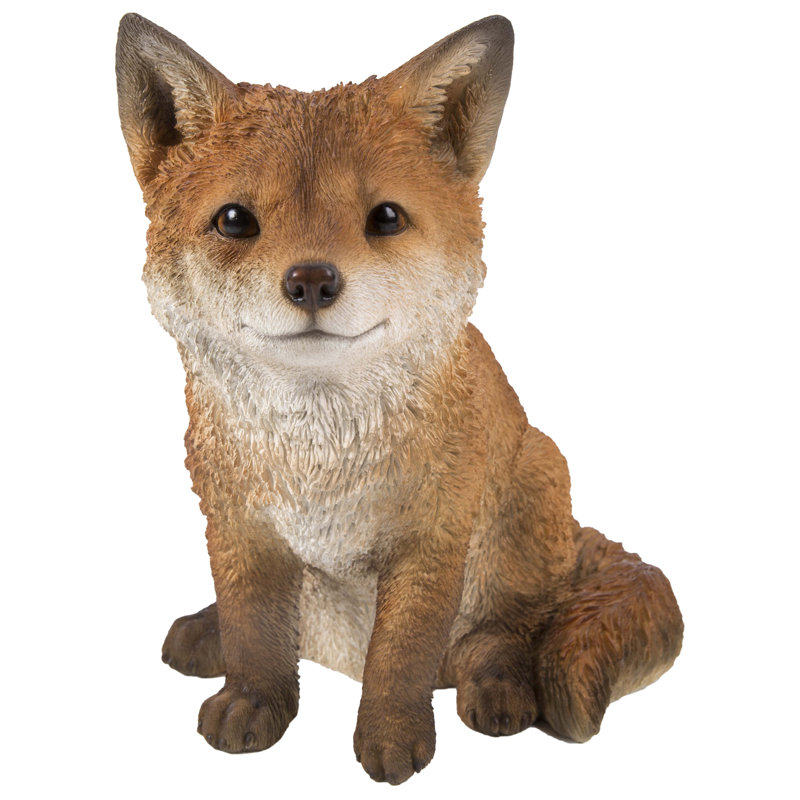 Statue de renard assis