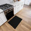 Tapis noir antidérapant d'intérieur 2 pi 7 po x 5 pi pour les salons, les chambres à coucher, les bureaux et les espaces ouverts-580315236