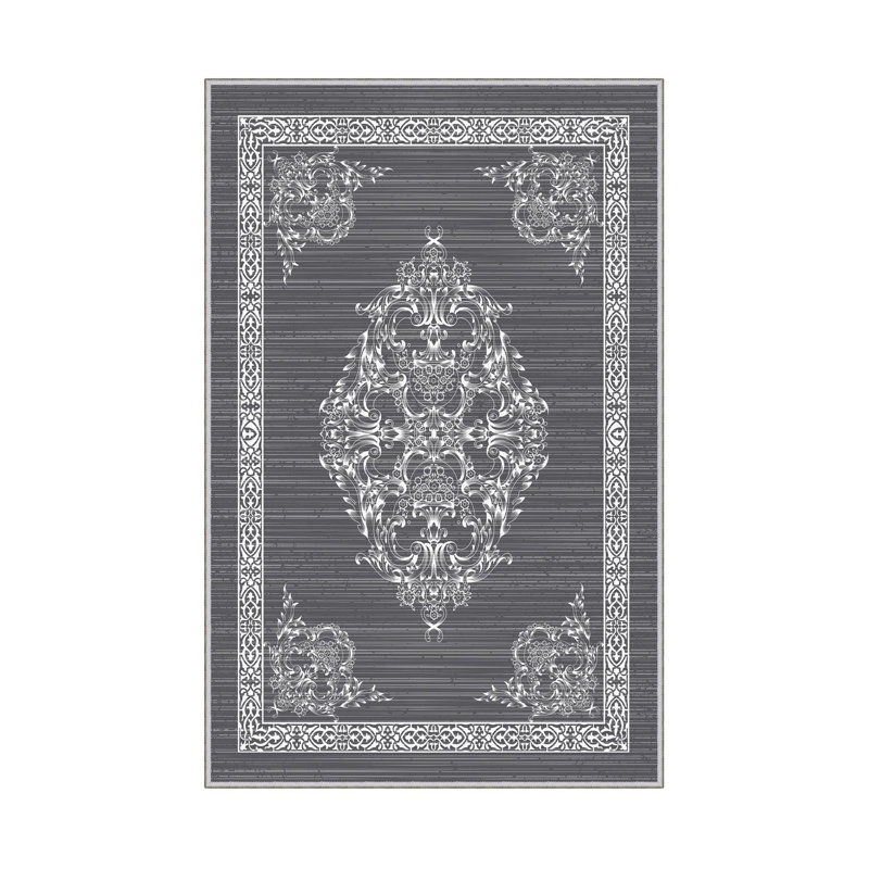 Stylish 3D Printed Carpet, 100% Polyester, 0.3 Inch Pile Height | Antibacterial, Non-Slip PVC Underside, Machine Washable | Perfect for Living Room, Bedroom, and Home Décor