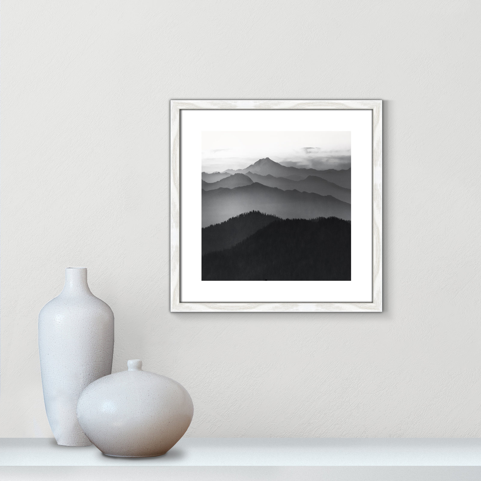 Cascades by Danita Delimont, 17" H x 17" W x 0.75" D, White Framed