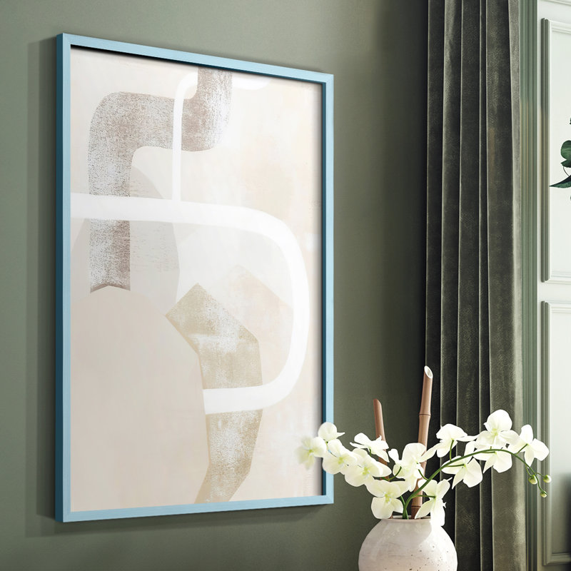 Quiet Affection I Framed Print - Solid Wood, White Single Picture Framed, 28" H x 22" W