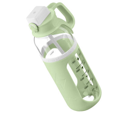 Joyjolt Glass Water Bottles With Stainless Steel Cap - 32 Oz Water Bottles  For Juicing Or Iced Tea Bottle - Set Of 2 : Target