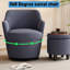 Fauteuil d'appoint pivotant à 360 ° avec - bleu, rembourré, pour le confort-984105941