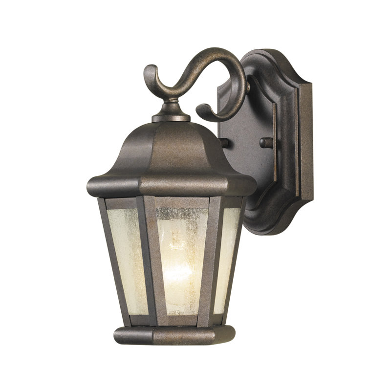 Martinsville Small One Light Outdoor Wall Lantern from Generation Lighting , Black, 10.75'' H x 6.25'' W x 7.25'' D