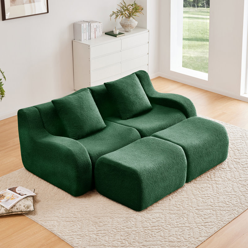 Canapé Soft Teddy, Vert