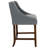 24" High Transitional Full Back Wooden Counter Height Stool with Accent Nail Trim-84895865-90139913
