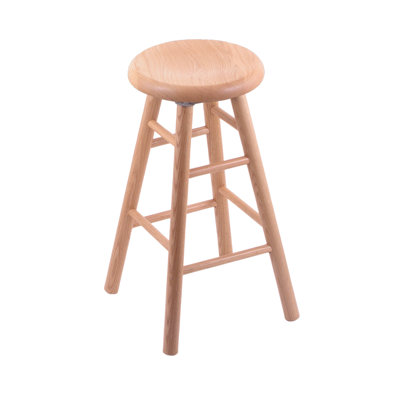 Tabouret pivotant en bois massif