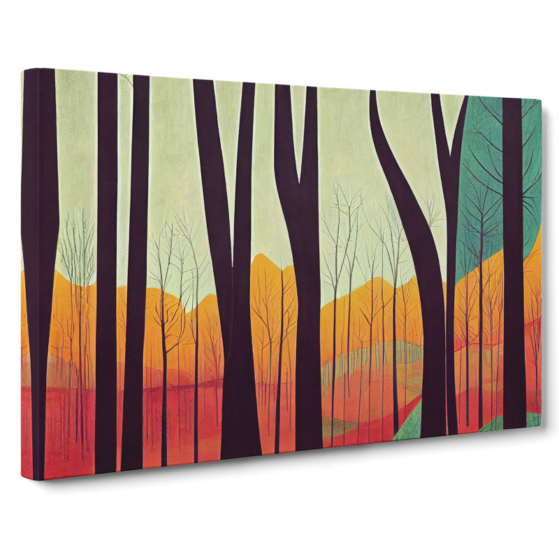 Excellent Abstract Forest - Wrapped Canvas, 35cm H x 50cm W x 3cm D