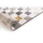 Tilly-Mae Soft low Pile Chequered Cream Rug-641753052