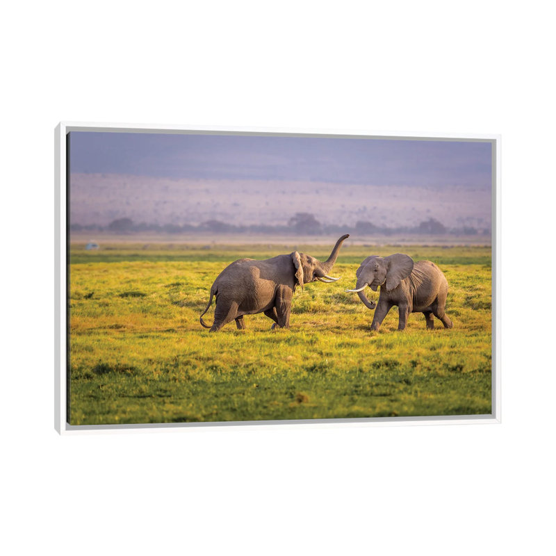 I'll Teach You by Ted Taylor - Floater Frame Print on Canvas