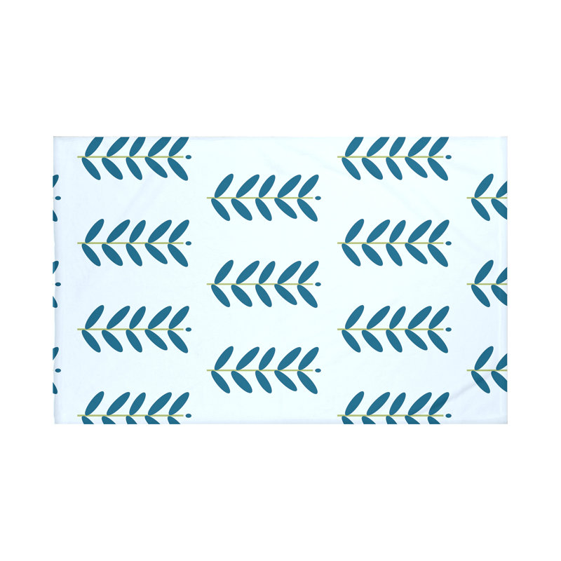 Jeté Petal Pusher, L 60 po x l 50 po, Sarcelle (bleu pâle / sarcelle)