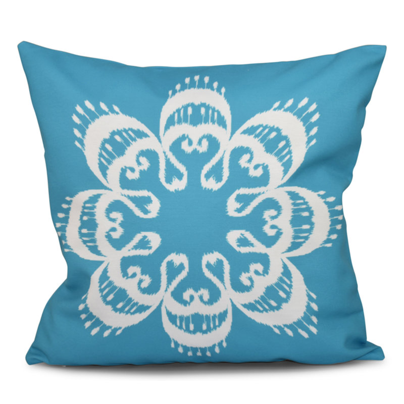 Outdoor Square Pillow Cover & Insert, 18"x18", Turquoise