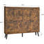 Armoire à chaussures avec tiroir Farmhouse, rangement pour chaussures en bois pour 20 paires dans le vestibule, rangement caché-360203085
