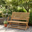 Banc de jardin, banc d'extérieur pliable avec dossier et accoudoirs pour jardin, porche, parc, balcon-697644884