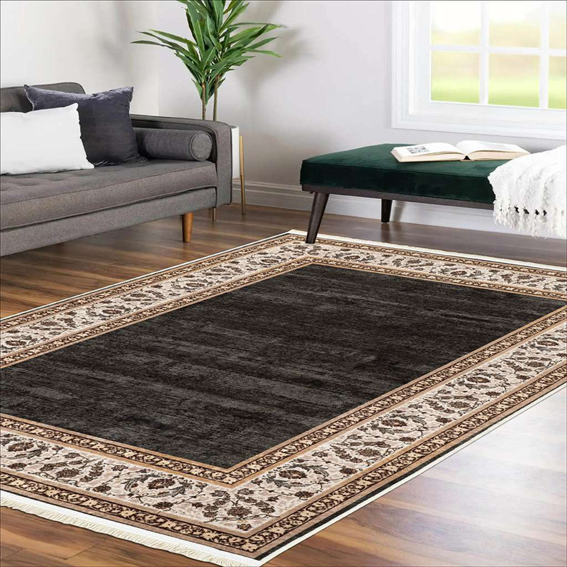 Tapis lavables antidérapants Alfa Rich Clorene, Rectangle 4 pi 11 po x 7 pi 6 po