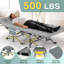 Lit de camp pliant avec matelas, lit de camp portatif robuste de 500 lb, tissu Oxford 1200D imperméable, lit de camp extérieur à installation rapide pour le camping, les invités et le bureau-123833926