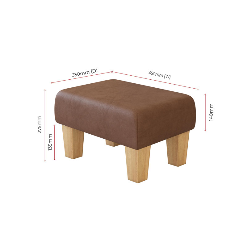Collado Wood Contemporary Leg, Style Leather, Cocoa Beech Wood Brown, Natural