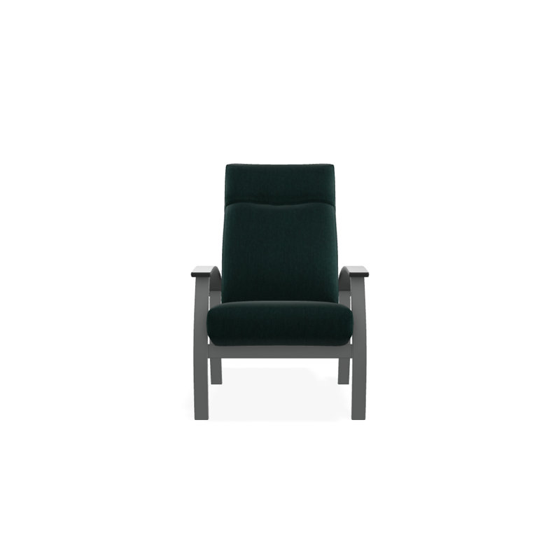 Chaise de patio inclinable avec coussins Askar, Tissage uni Sunbrella® brise coulée, Graphite classique P30, Graphite texturé
