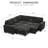 Modular Velvet Pull Out Bed With Storage Ottoman For Living Room Bedroom Apartment-848953520
