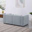 Causeuse en chenille gris clair