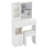 29.2" Small Left Drawer Desktop Vanity Table + Cushioned Stool