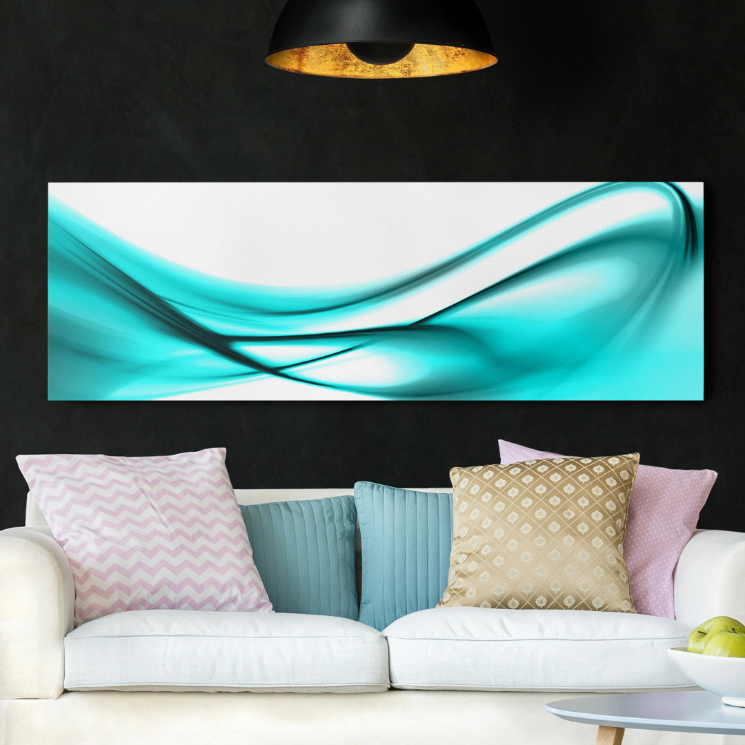 Leinwandbild - Turquoise Design - Panorama Quer