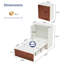 Lit escamotable avec tiroir de rangement, armoire de lit pliable avec station de charge-2004579879