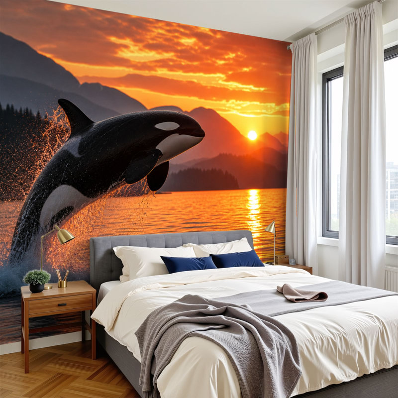 Papier peint adhésif auto-adhésif moderne pour la chambre à coucher Peel and Stick L 69 po x l 96 po