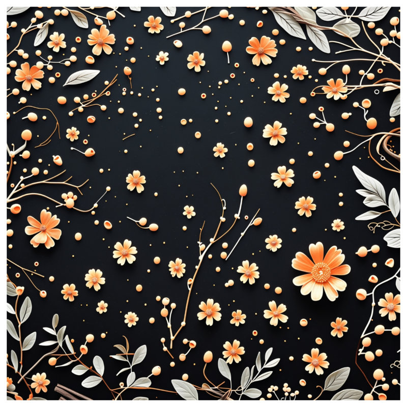 Floral Bedding Pattern Comforter Scandinavian, Queen
